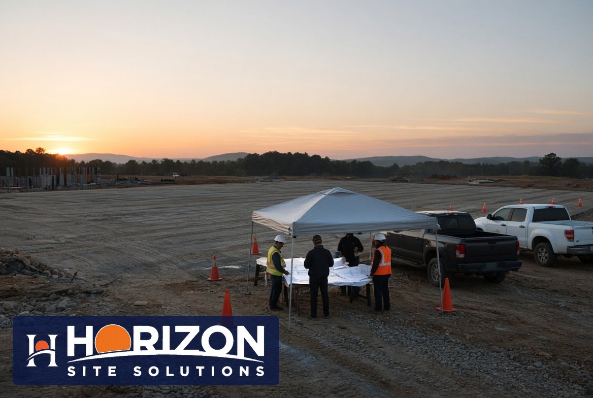 Jobsite coordination under a canopy